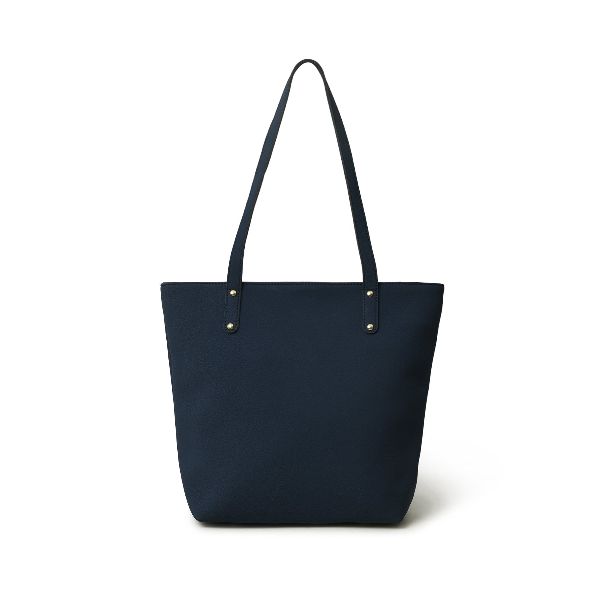 Era Vegan Leather Tote - Navy Blue - Glamourous Grace