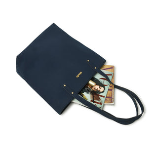 Era Vegan Leather Tote - Navy Blue - Glamourous Grace