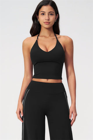 The Evoke Crop Top Straight Leg Pants 2-Piece Set