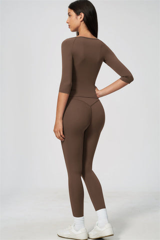 The RiseFit Half-Sleeve T-Shirt Leggings 2-Piece Set