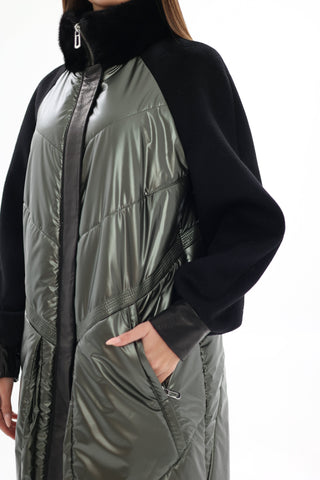 Kopenhagen Fur® Mink Italian Cashmere Wool Vogue Coat