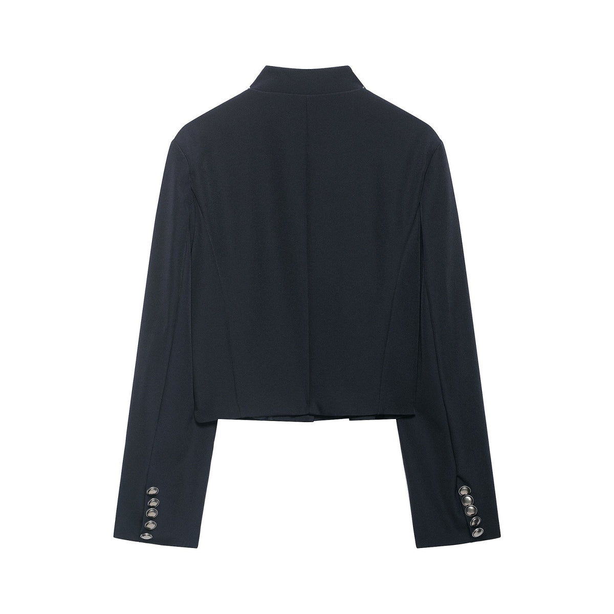 Women's Jacket Dark Navy Military Frogged BYMANYC ® New York SOHO MILITARY EMBROIDERED CROPPED BLAZER - New Collection