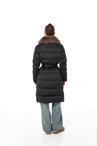 Genuine Polar Fox Fur Down Fill Parka