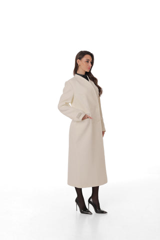 Amelia Longline Cashmere Blend Coat