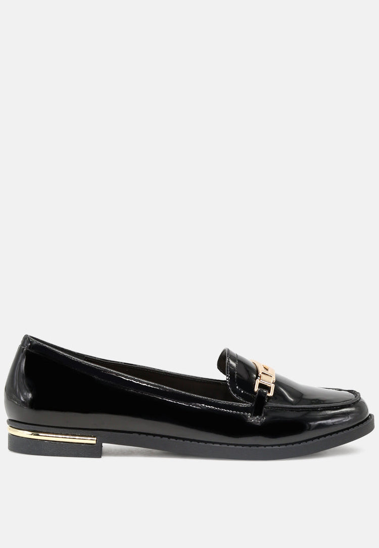 Faux Leather Formal Loafers - Glamourous Grace