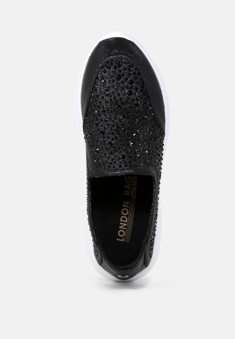 Chrissy Active - Slip-On Studded Sneakers - Glamourous Grace