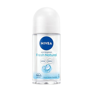 Nivea Fresh Natural Women's Roll-On Deodorant - 48 Hour Protection, Alcohol-Free, Natural Fragrance - Glamourous Grace