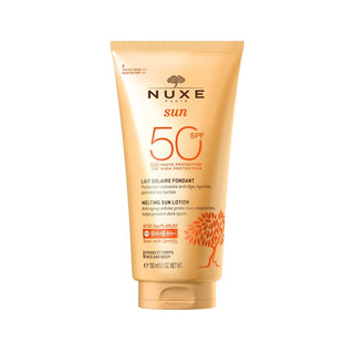 Nuxe Sun SPF50 Sunscreen Lotion: High UVA/UVB Protection, Hydrating & Water Resistant - Face & Body, Plant Based SPF 50, 5.07 fl oz - Glamourous Grace
