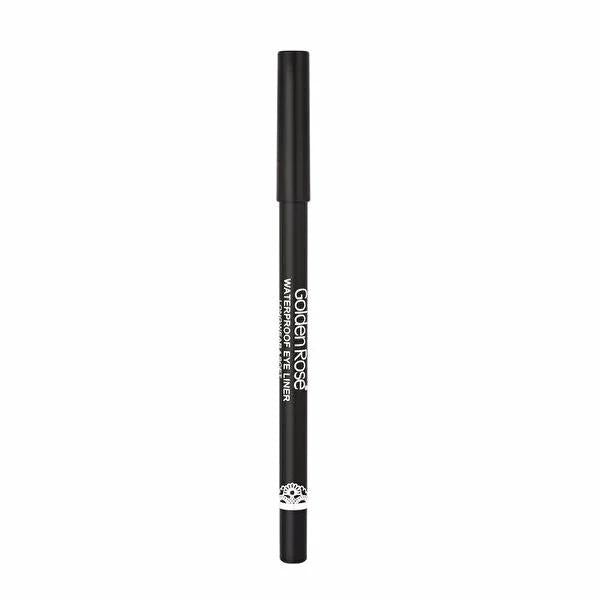 Golden Rose Waterproof Longwear Eyeliner - Intense Black, Smudge-Proof, and Easy to Apply for All-Day Definition - Glamourous Grace