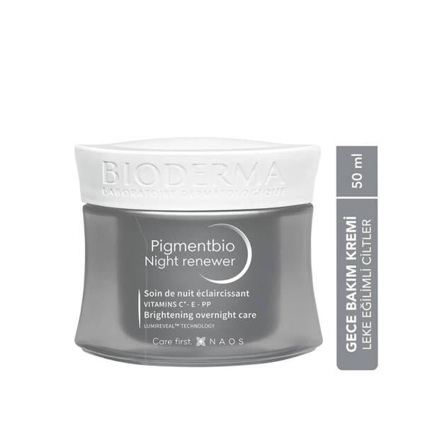 Bioderma Pigmentbio Night Renewer - Anti-Aging Night Care Cream for Sensitive Skin with Brightening & Firming Benefits - Glamourous Grace