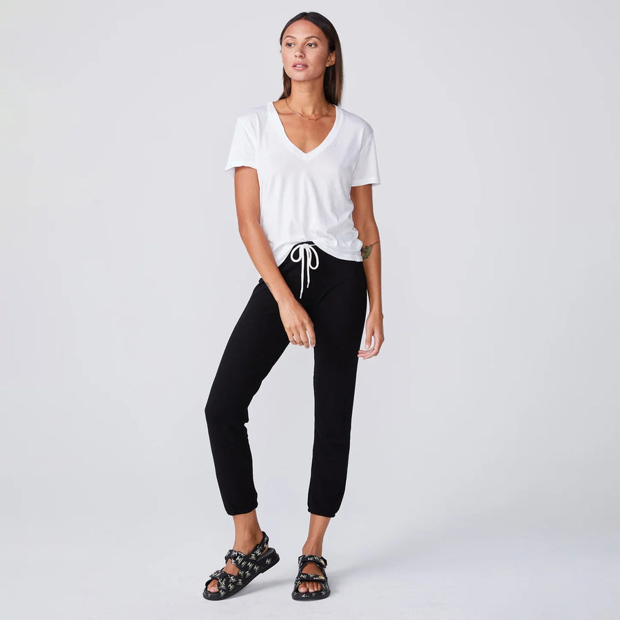 MONROW Relaxed V Tee - Glamourous Grace