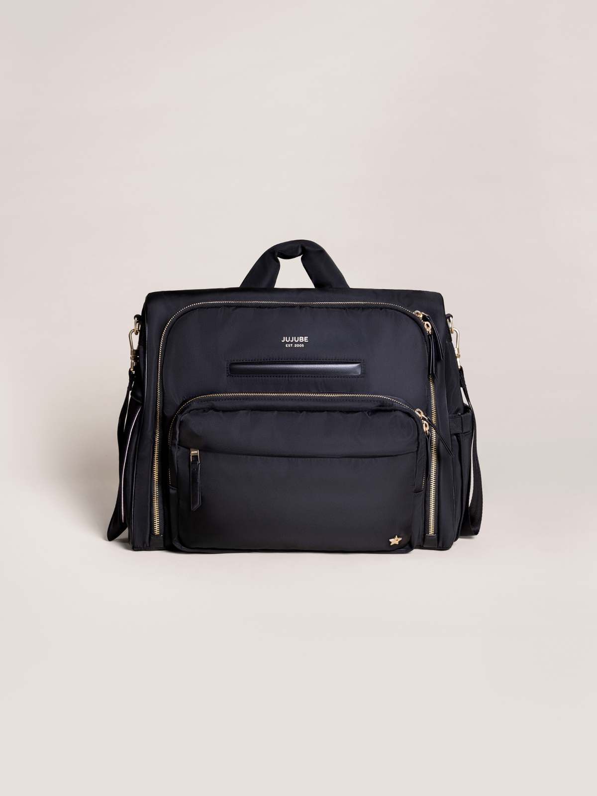 Satchel Diaper Bag - Black - Glamourous Grace