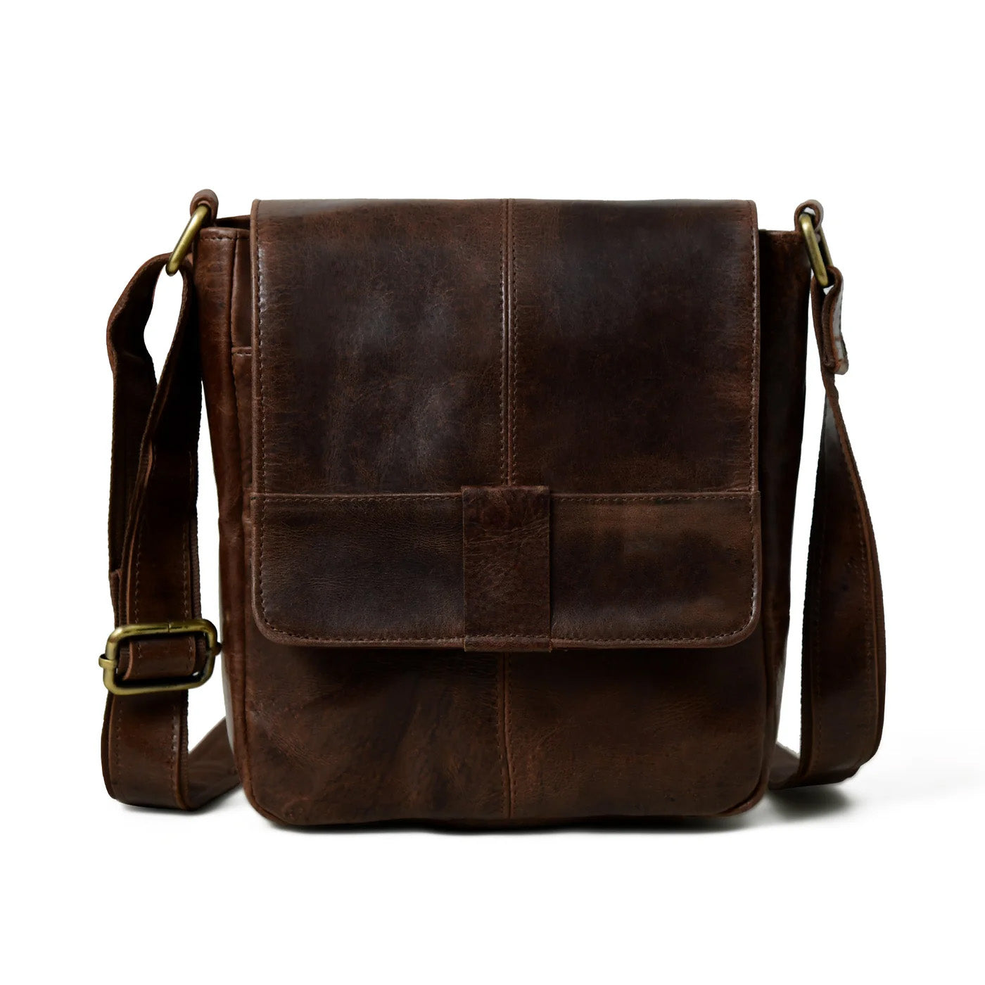 Brown Leather Crossbody Bag - Glamourous Grace