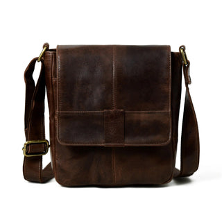 Brown Leather Crossbody Bag - Glamourous Grace