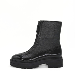 Zorro Patent Leather Booties