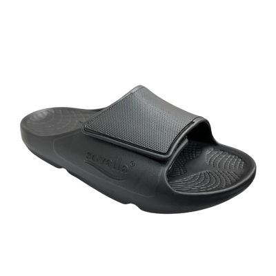 Sovella Men's PF Velcro Slide Black - Glamourous Grace