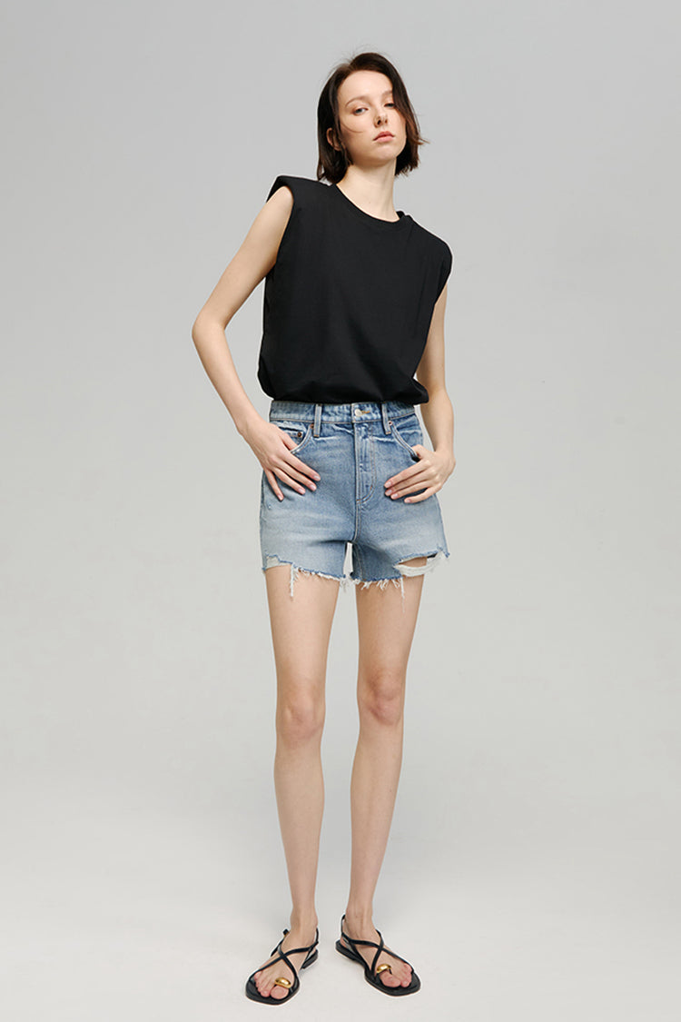 Sun-Kissed Vintage Cut Off Shorts HJ115 - Glamourous Grace