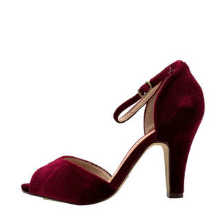 Lola Velvet Heels - Glamourous Grace