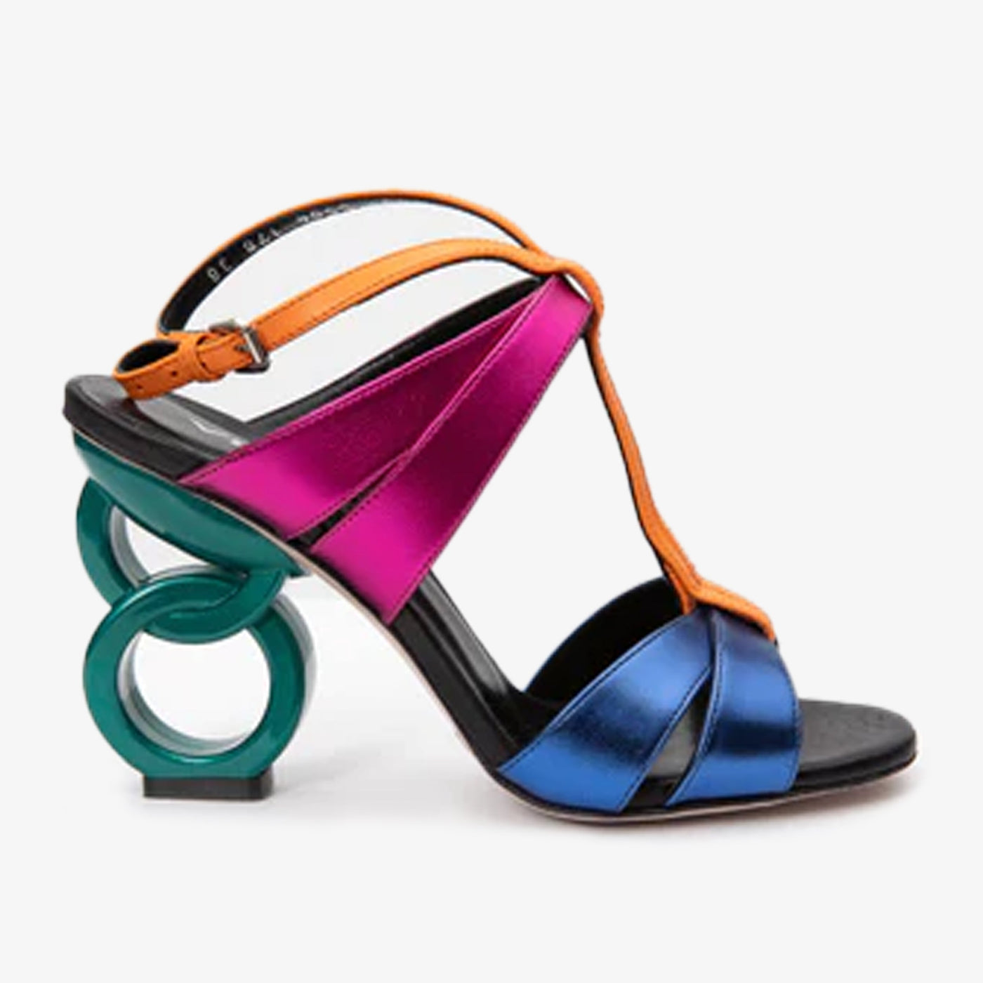 The Duffryn Multicolor T-Strap Leather Women Sandal - Glamourous Grace