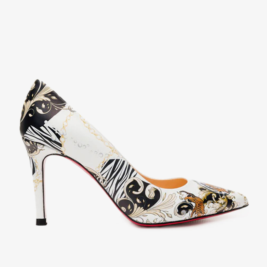 The Perugia White Leather Pump Women Shoe - Glamourous Grace