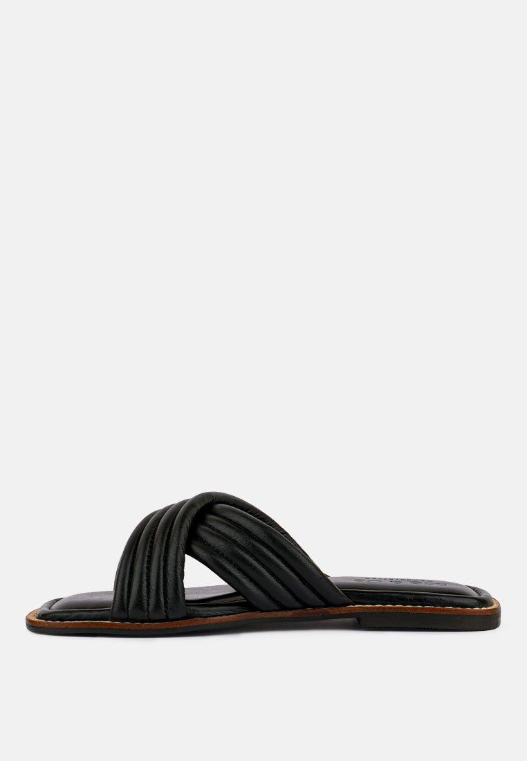 Eura Quilted Leather Flats - Glamourous Grace
