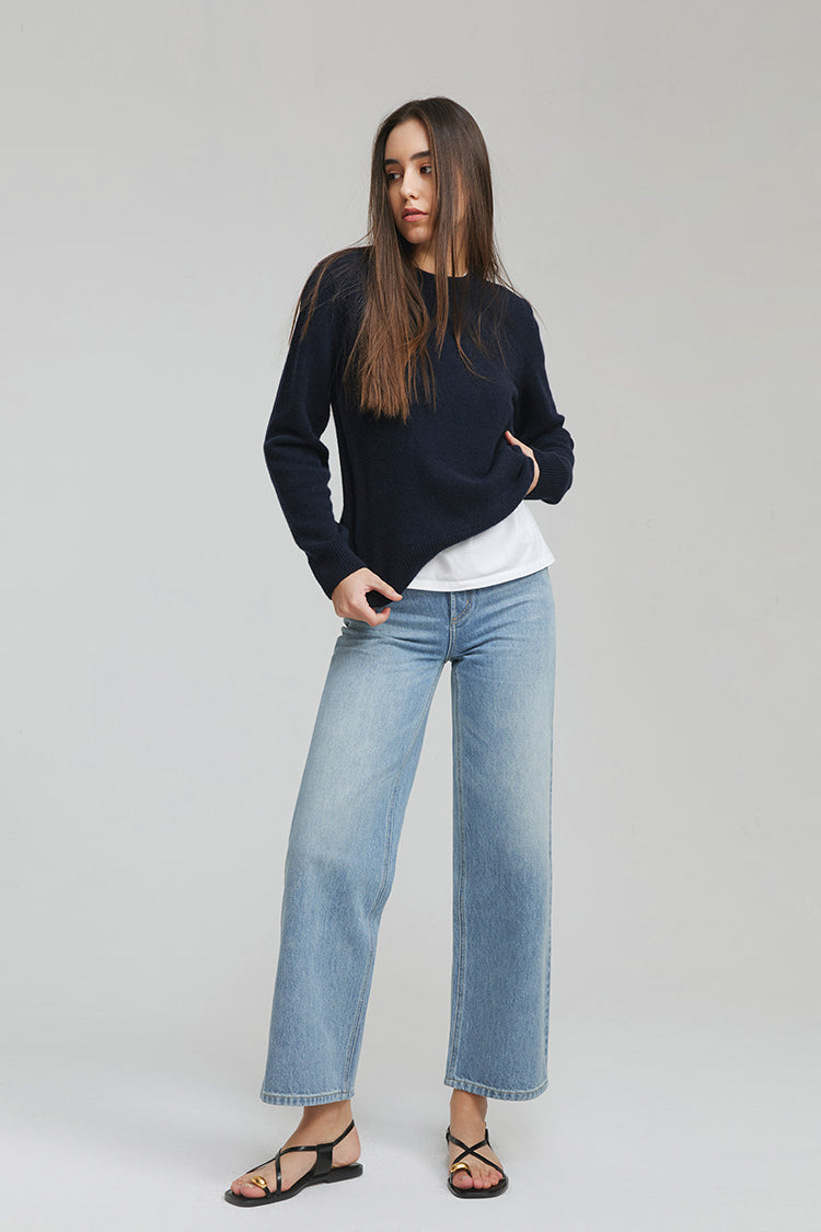 The Cityer Crop Wide Jeans HJ009 - Glamourous Grace