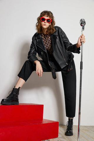 Queens Of Noise High Rise Barrel Jeans HJ026 [FINAL SALE] - Glamourous Grace