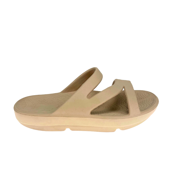 Sovella Active Recovery Sandals Women's PF Slide Beige - Glamourous Grace