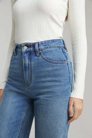 Angeles High Rise Baggy Jeans HJ103 - Glamourous Grace
