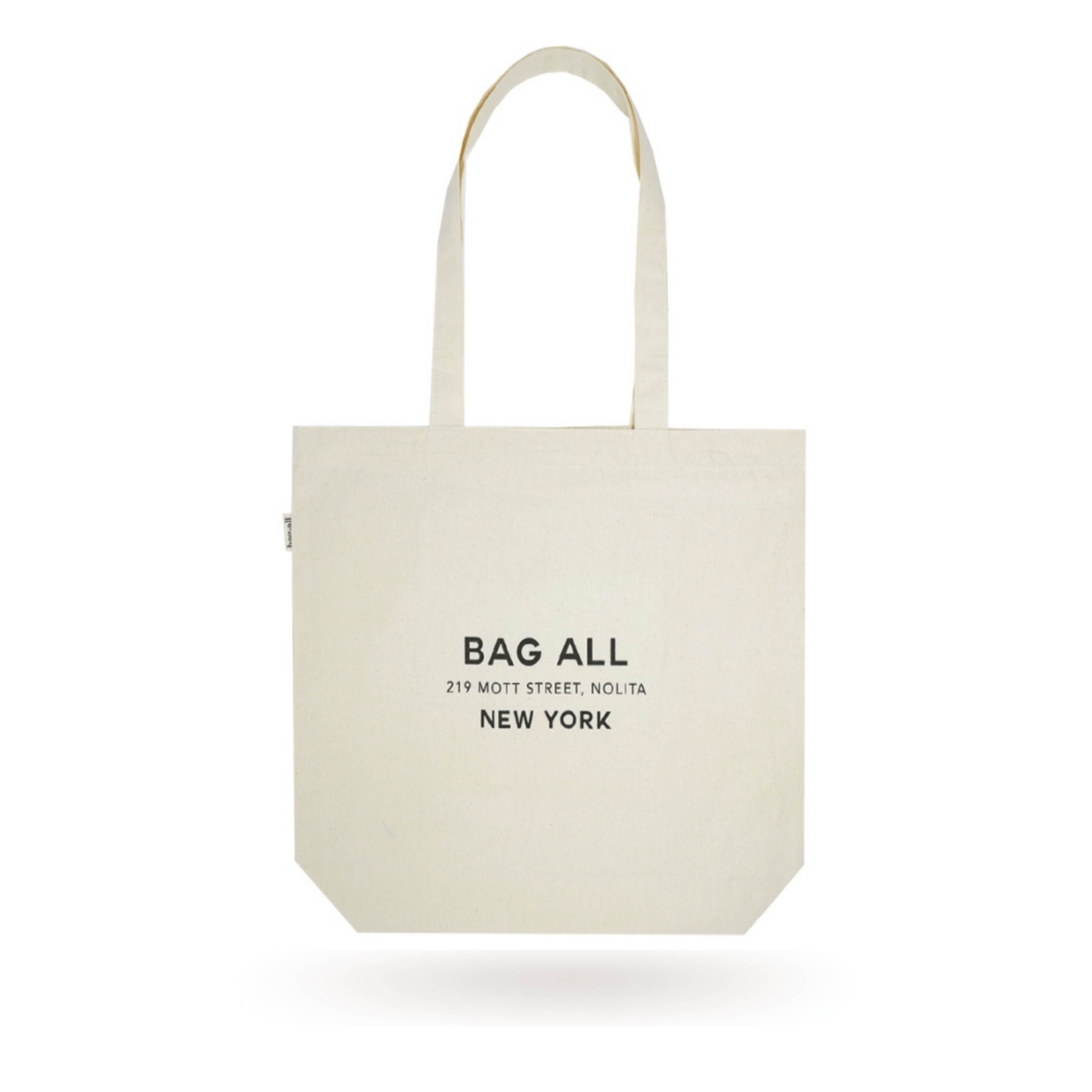 New York City Tote with Zipper and Inside Pocket – Cream - Glamourous Grace