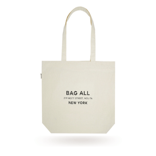 New York City Tote with Zipper and Inside Pocket – Cream - Glamourous Grace