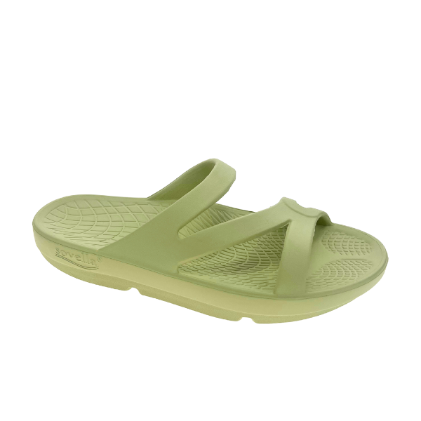 Sovella active Recovery Sandals Women's PF Green Slide - Glamourous Grace