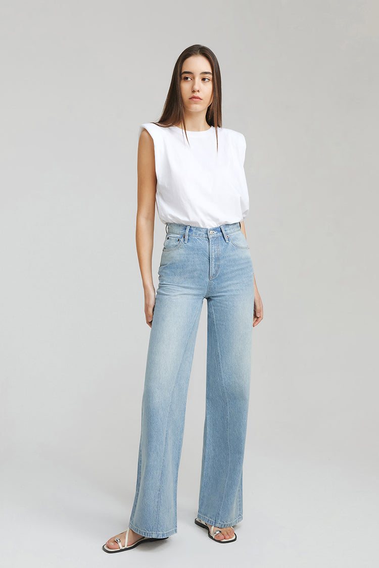 Angeles High Rise Baggy Jeans HJ103 - Glamourous Grace