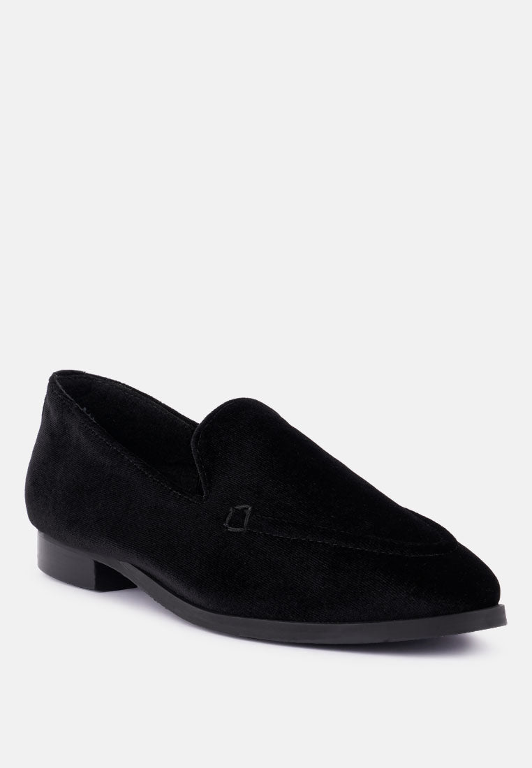 Luxe-Lap Velvet Handcrafted Loafers - Glamourous Grace
