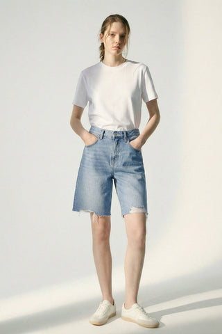 Coastal Breeze 90's Bermuda Shorts HJ807 - Glamourous Grace