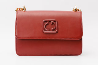 The Maneadero Dark Red Leather Handbag