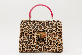 The Olbia Leopard Leather Handbag
