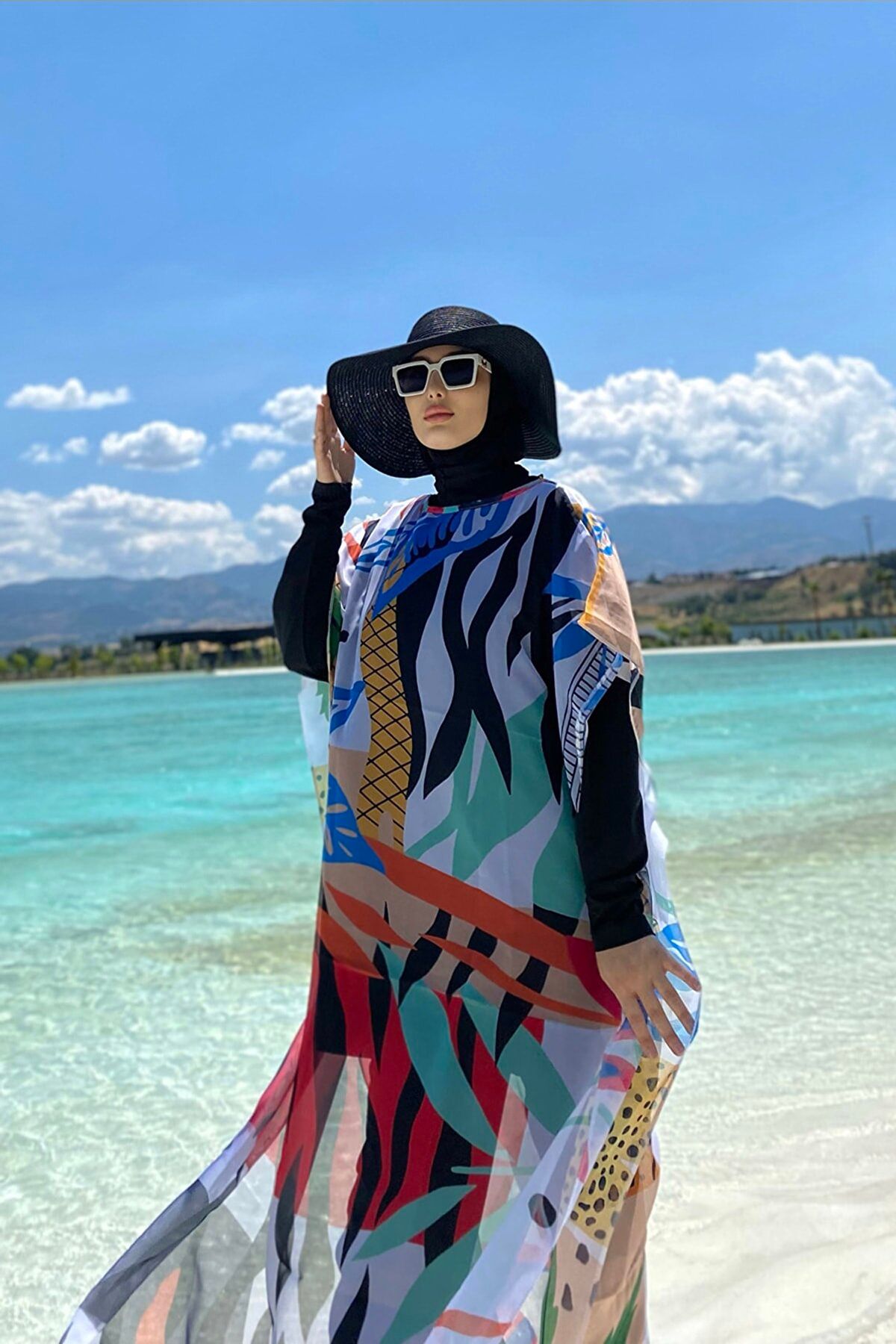 Colourful Pareo Kimono P2102
