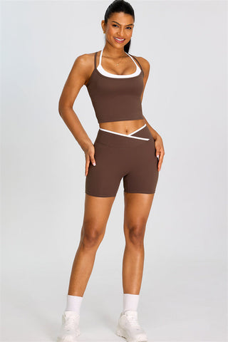 The Dwell Crop Top Shorts 2-Piece Set