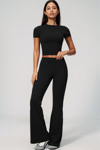 The Zura T-shirt Flared Leggings 2-Piece Set