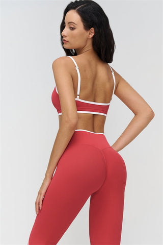 The Crave Contrast Sports Bra Leggings 2-Piece Set