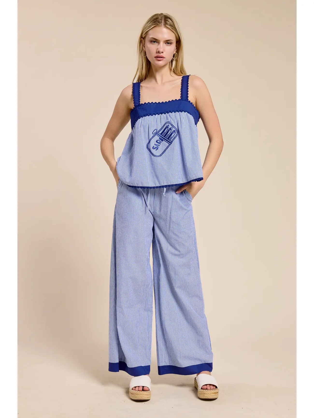Sardine Striped Pants - Glamourous Grace