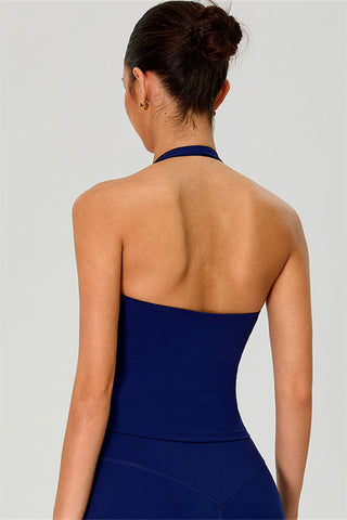 The Solid Halter Tank Top