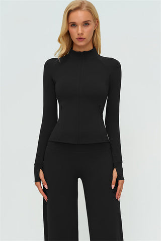 The Twirl Zip Jacket New Straight Leg Pants 2-Piece Set