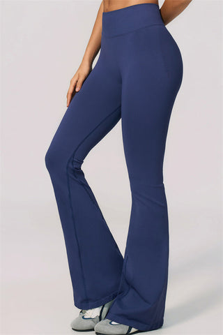 The Velvetine Halter Sports Bra Flared Leggings 2-Piece Set