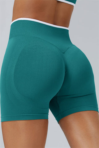 The Elevate Long Sleeve Crop top Shorts 2-Piece Set