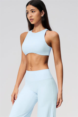 The Twirl Open Back Sports Bra Straight Leg Pants 2-Piece Set