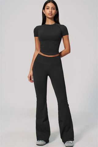 The Velvetine T-shirt Flared Leggings 2-Piece Set