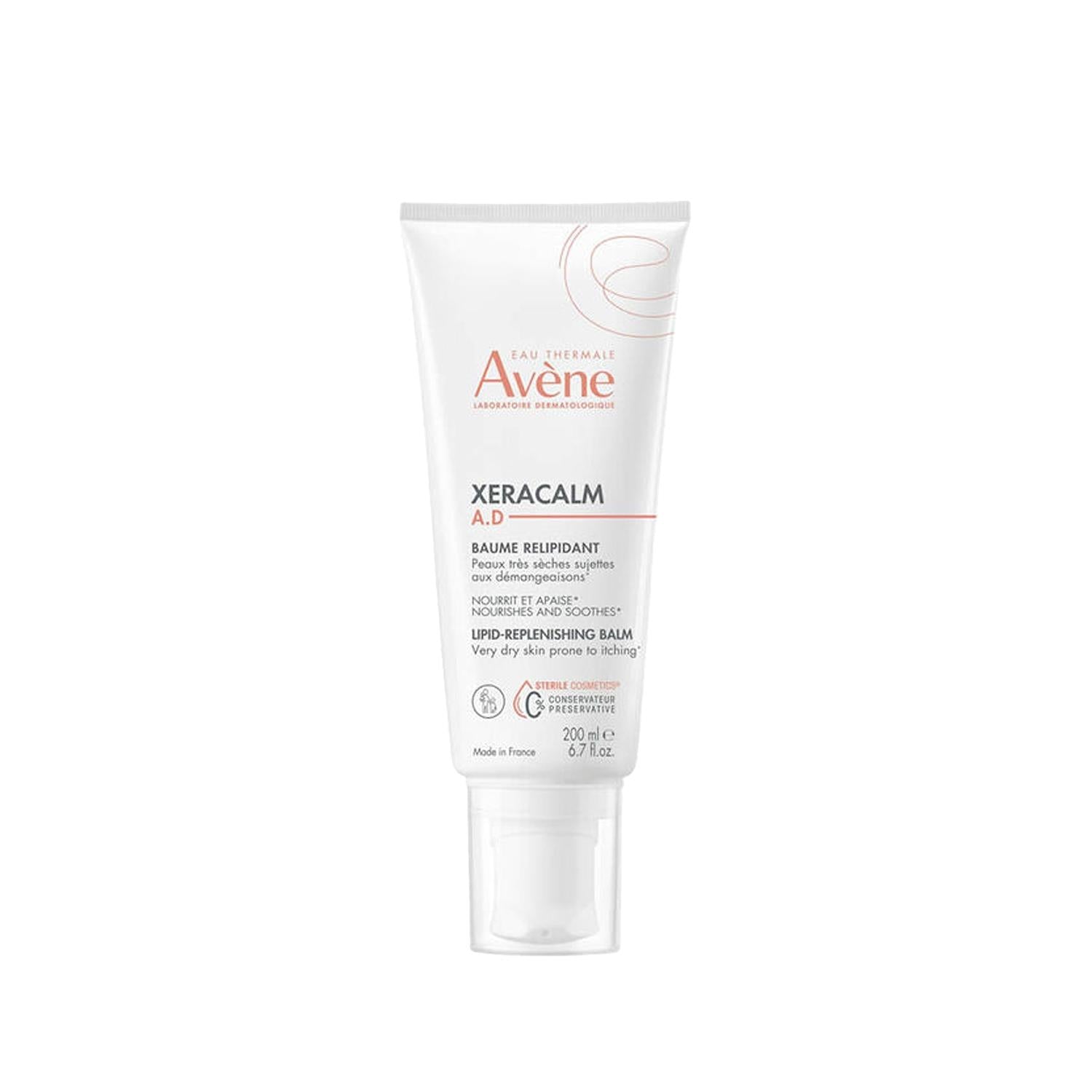Avene XeraCalm A.D Lipid Replenishing Balm 200ml - Moisturizing Relief for Dry, Sensitive Skin - Glamourous Grace