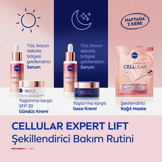 Nivea Cellular Expert Lift Bakuchiol Serum: Natural Retinol Alternative for Anti-Aging, Wrinkle Reduction & Skin Firming - Face, Neck & DŽcolletŽ - Glamourous Grace